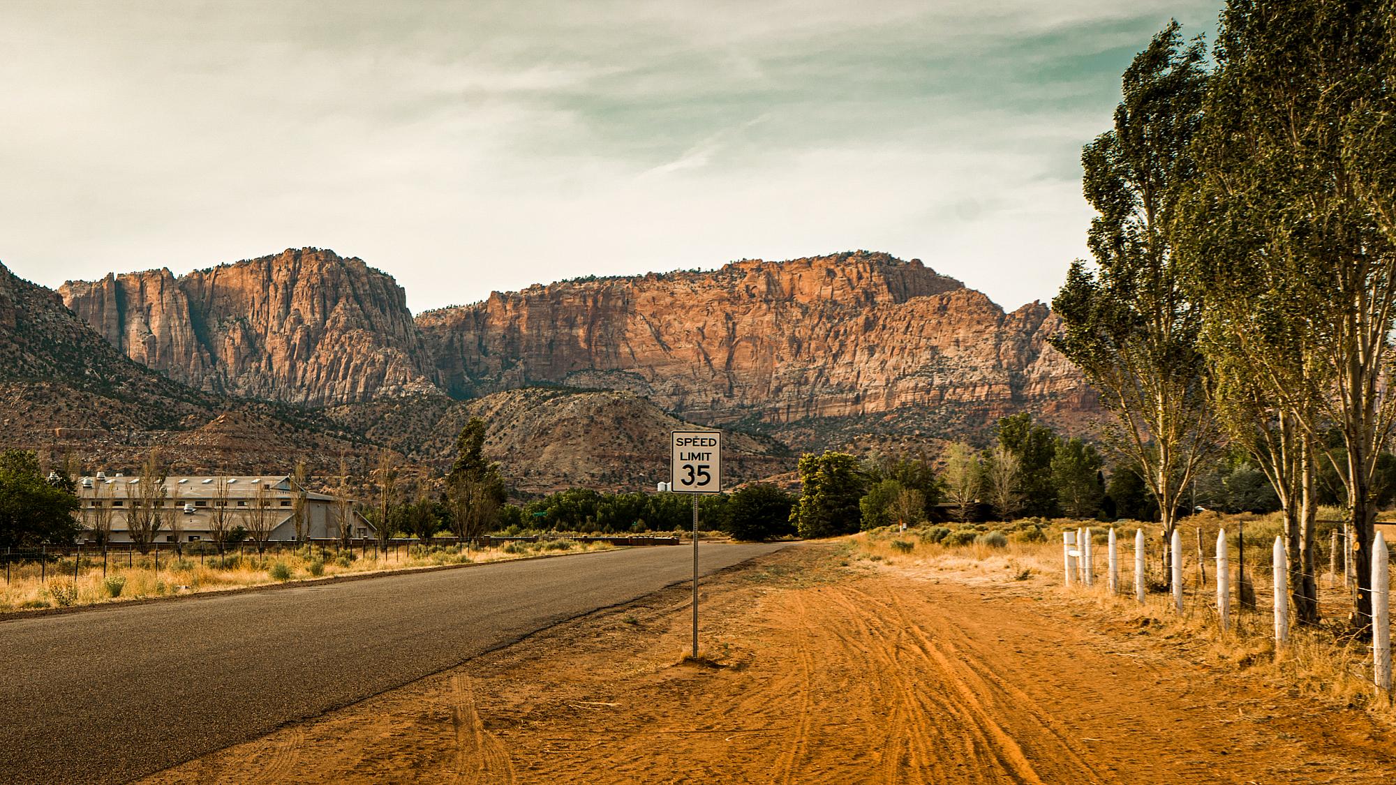 Rural road in Utah